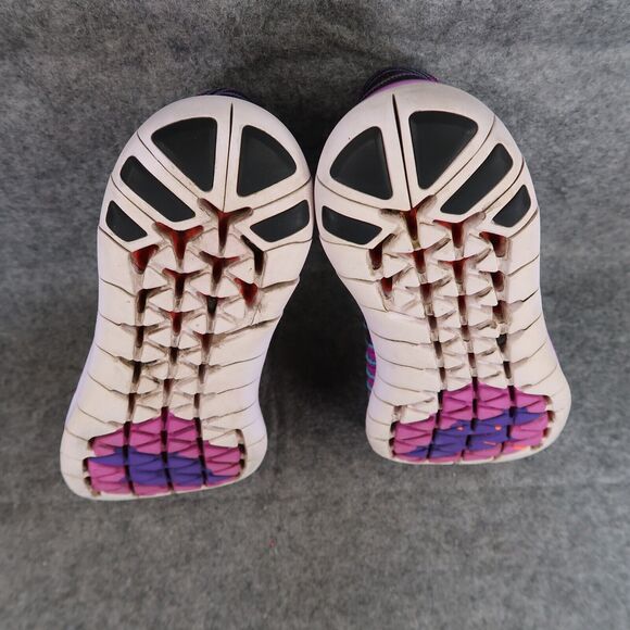 Nike Shoes Womens 7 Athletic Trainer Free RN Flyknit Running Active Sport Purple - Picture 11 of 13